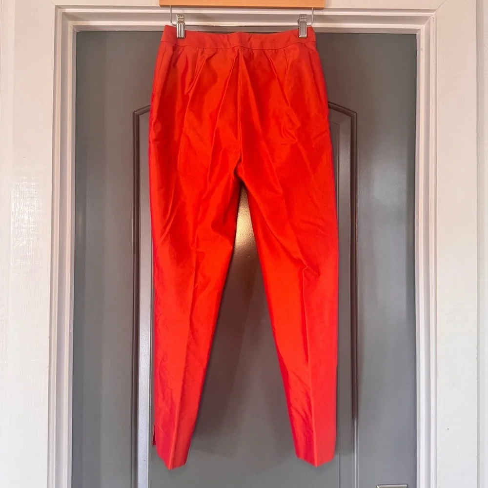 Vintage Layfayette 148 NY Silk Blend Orange Pants